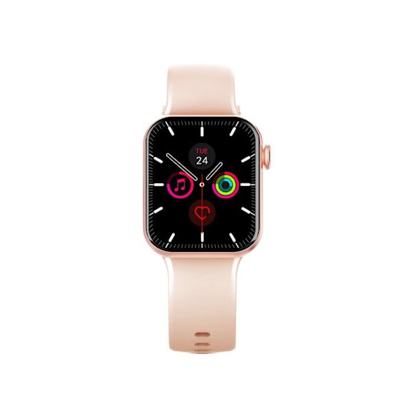 Montre Connectée Carrée Bluetooth Autonomie 7 dagar Vattentålighet IP67 BigBen Connected Rosa Rosa