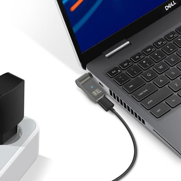 AVIZAR 100W USB-C opladningsadapter - DC 4,5 x 3,0 mm til DELL-computer Grå