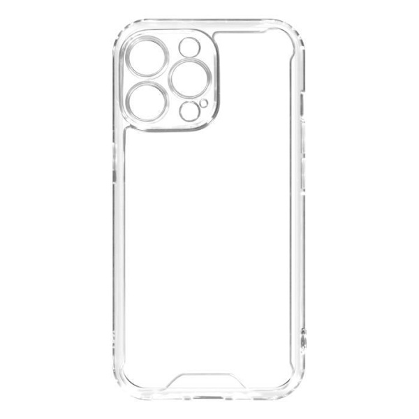 Skyddsskal - AVIZAR - iPhone 14 Pro - Hård baksida i polykarbonat - Mjuka hörn - Transparent Transparent