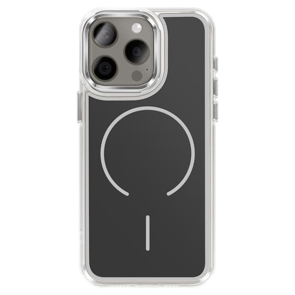 MagSafe-cover til iPhone 15 Pro Max Forstærket Hybrid Design Sort Svart