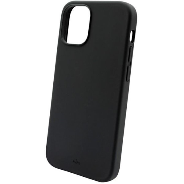 Puro ICON Anti-Microbial Cover - Cover til iPhone 12 Pro Max med antibakteriel beskyttelse (sort) - 8033830296291