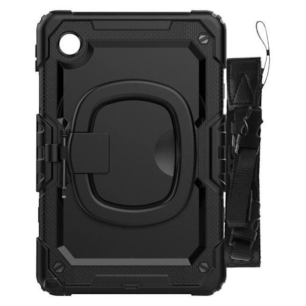 Stötsäkert fodral till Lenovo Tab M11 - AVIZAR - Handtag, stativ och rem - Svart Svart