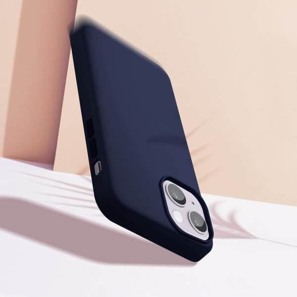 Skyddsskal - Moxie - iPhone 14 - Hybrid - Halvstyv - Mörkblå Mörkblå