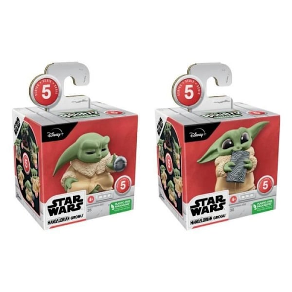 Star Wars Bounty Collection Grogu Force Focus ja Beskar Bite 6 cm hahmot - HASBRO