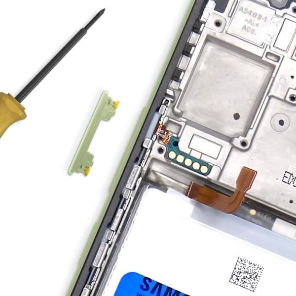 Volymknapp för Samsung Galaxy A54 och A34 Original Samsung Grön Grön