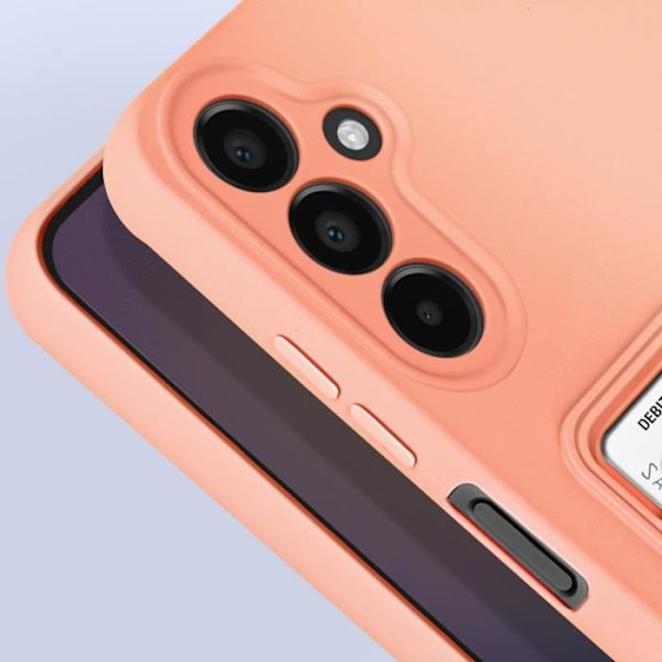 Coque - AVIZAR - Samsung Galaxy A25 5G - Mjuk - Integrerad kortfack - Anti-fingeravtryck Rosa