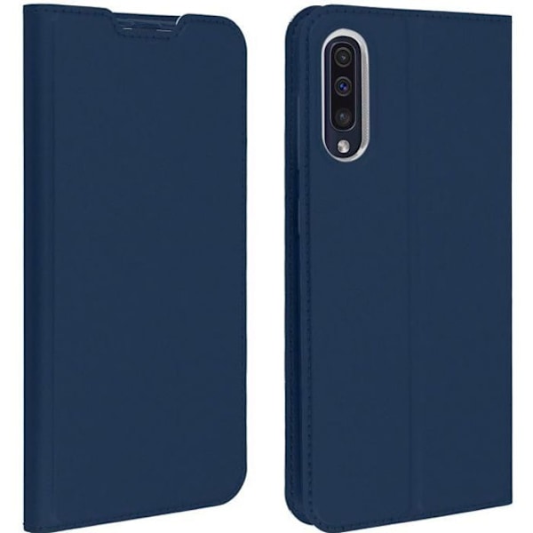 Cover - DUX DUCIS - Samsung Galaxy A50 - Kortholder etui - Stand funktion - Natblå Midnattsblå