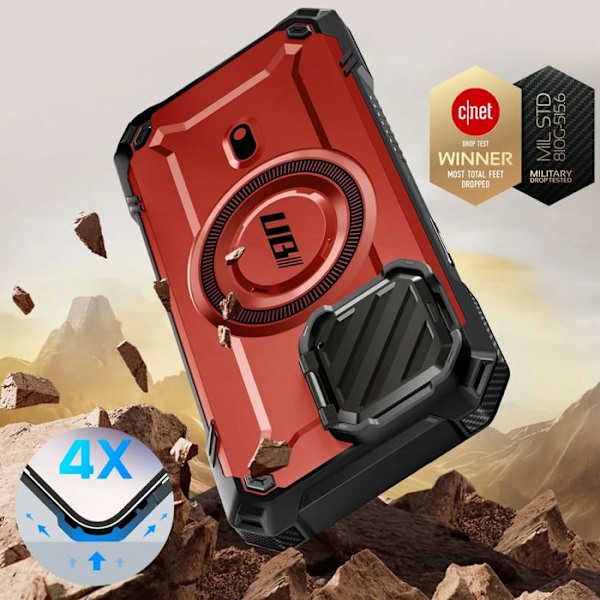 Coque MagSafe для iPhone 16e Антиудар Камера Крышка Поддержка Supcase Красный Röd
