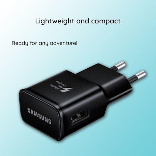 Vægbatteri - Samsung - EP-TA200EBE - 15W - USB - Sort Svart