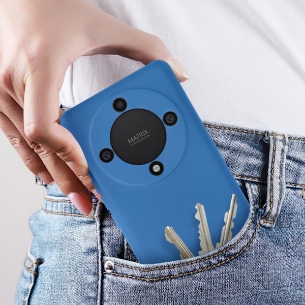 Coque - AVIZAR - Honor Magic 5 Lite 5G - Semi-rigid - Stødabsorberende beskyttelse - Blå Blå