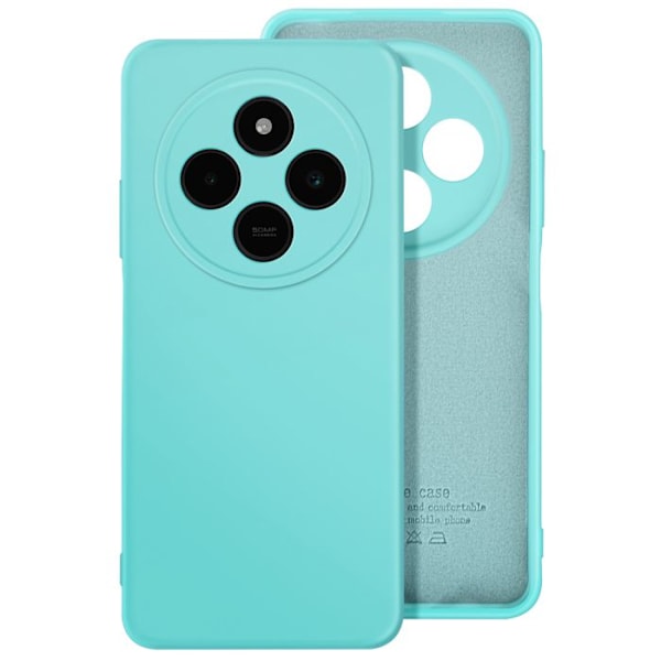 Coque för Xiaomi Redmi 14C Semi-rigid Soft-touch Anti-spår Turkos Blå