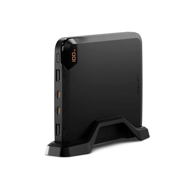 Powerbank Verticale Sarja VertPWR 4 Porttia 25 000mAh 100W tukijalka CYGNETT Musta Svart