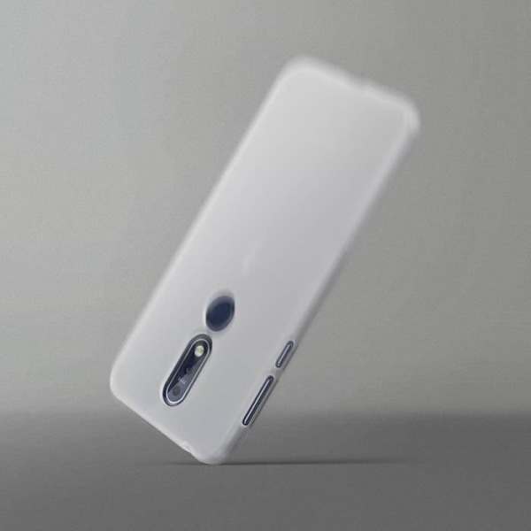 Coque - Nokia - 7.1 - Mjuk Silikon - Ultra-tunn - Frostvit Frostad vit