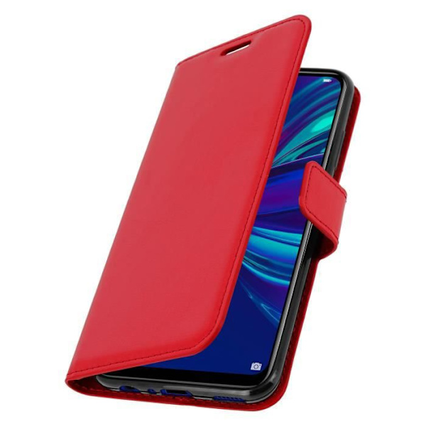 Hylster - Huawei - P Smart 2019 - Korttaske - Øko-læder - Rød Röd