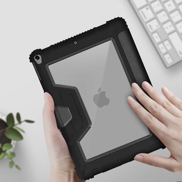 Etui Support Video Tastatur Akashi Sort Apple iPad 2021, 2020, 2019 10.2