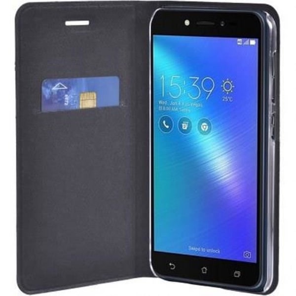 Étui til Asus Zenfone Live ZB501KL Folio med kortholder og video støtte BigBen Connected Sort Svart