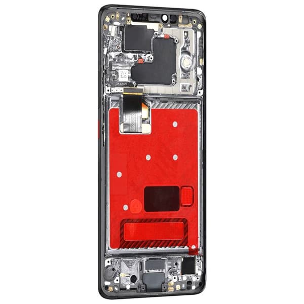 LCD-skärm - Huawei - Mate 20 Pro - Utbyte - Förmonterad på chassi - Svart Svart