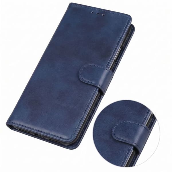 Etui til Google Pixel 11 / 11 Pro Læderlook med Støtte og Lommeblæk Blå nat Blå
