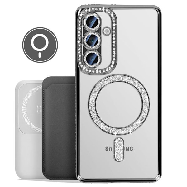 Coque Diamant för Samsung Galaxy A36 MagSafe Contour Strass Svart Svart