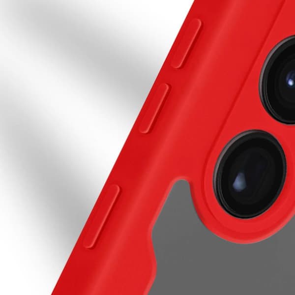 Helskydd för Galaxy S23 Ultra Hybrid Stötsäker Röd Röd