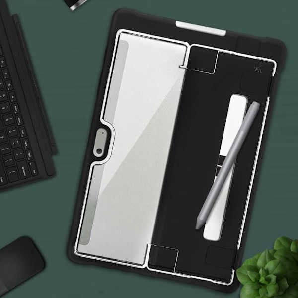 Coque - STM Goods - Microsoft Surface Go 10.1 - Hård - Transparent - Inbyggt stöd Vit