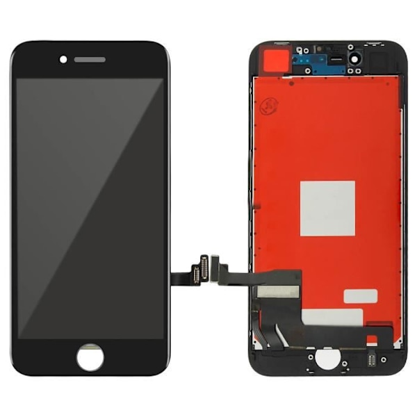 Apple iPhone 8 LCD-skärm komplett Touch Block-kompatibel - svart Svart