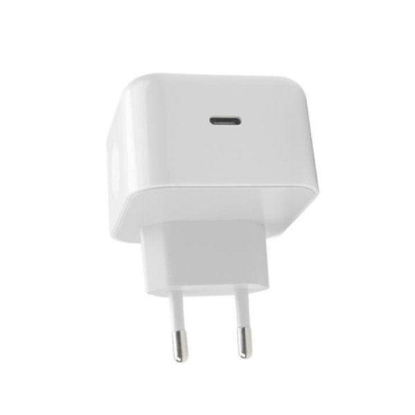 Setty White USB-C netoplader - Strømforsyning 20W - Nedadgående output Vit