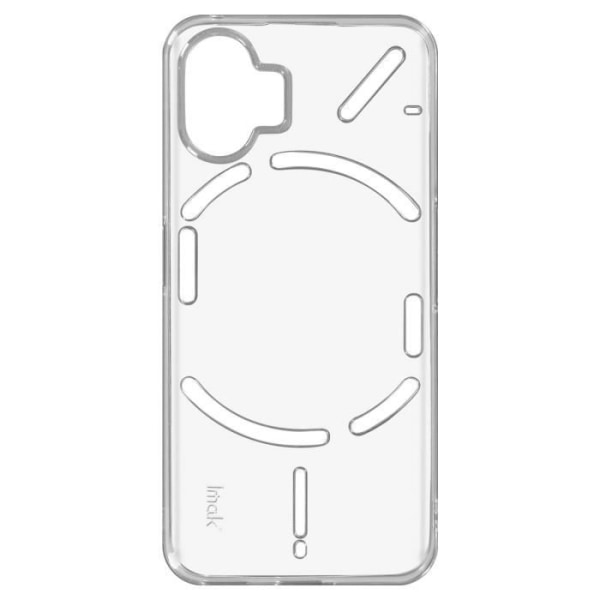 Fodral för Nothing Phone 2 - IMAK - UX-5 - Mjukt silikon - Tunt och lätt - Transparent Vit