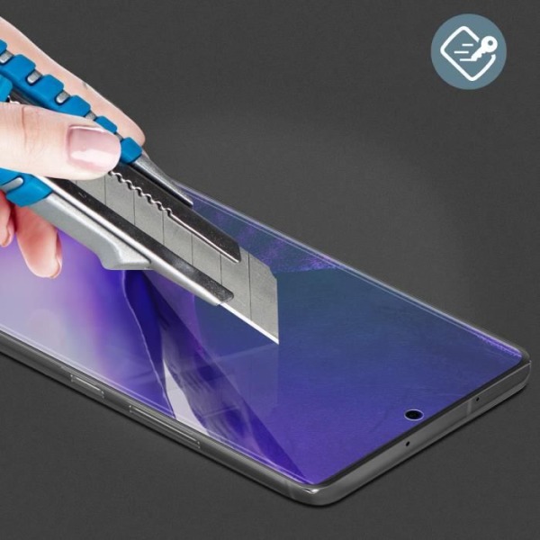 Samsung Note 20 Ultra Organic Glass Film Resistant Anti-fingerprint Force Glass svart Svart
