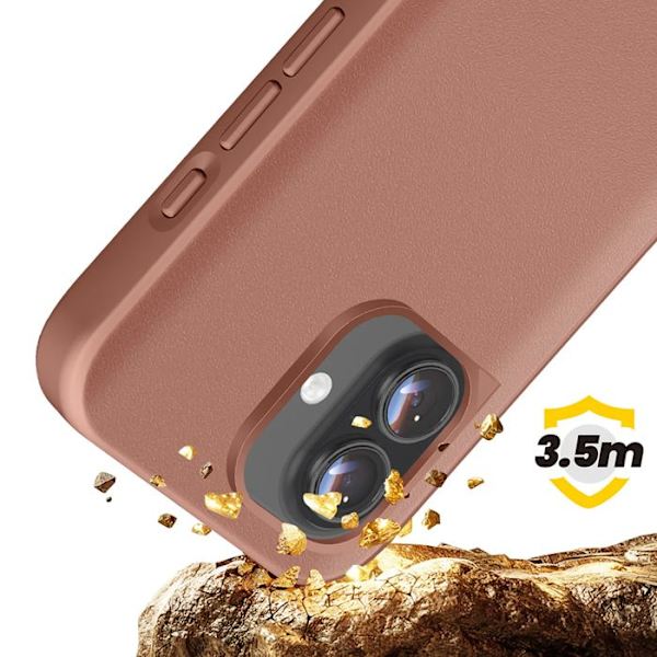 "Coque til iPhone 17 Model SolidX Stødabsorberende 3,5 m certificeret MIL-STD 810G Rhinoshield Antik Rosa" Ros