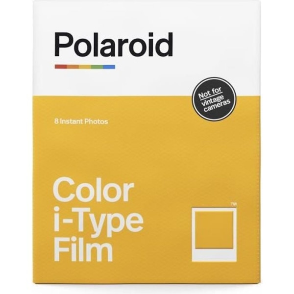 i-Type Instant Color Films - Paket med 8 filmer - Polaroid - ASA 640 - Vit ram