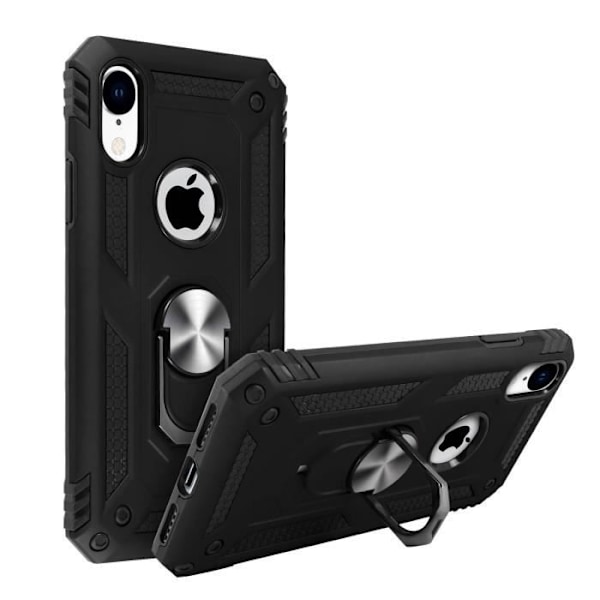 Coque iPhone XR - AVIZAR - Bi-material - Rigid och Mjuk - Video Stöd - Svart Svart