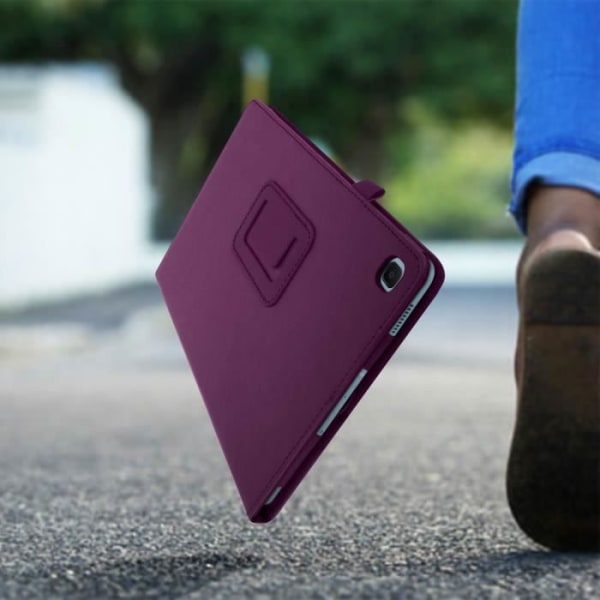 Housse - AVIZAR - Galaxy Tab S6 Lite - Ekoskinn - Videostöd - Lila Lila