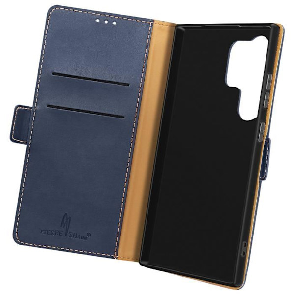Fodral till Samsung S24 Ultra plånboksställ Magnetic Flap Midnight Blue