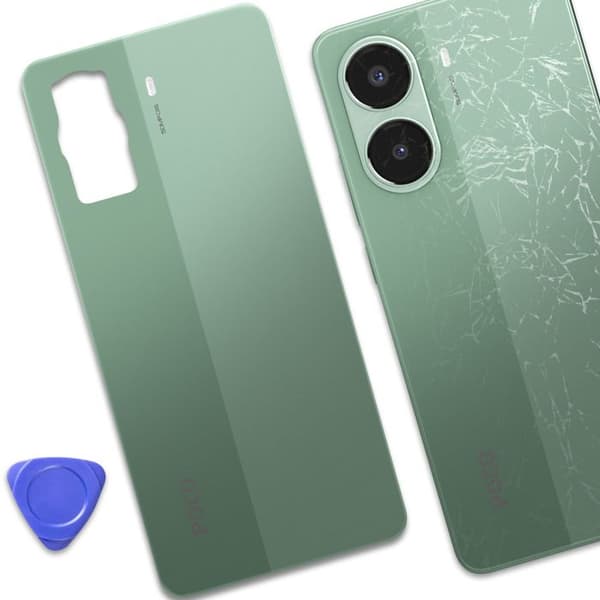 Batteri-cache - Xiaomi Poco X7 Pro - Grøn - Forenklet installation - Identisk med den originale Grön