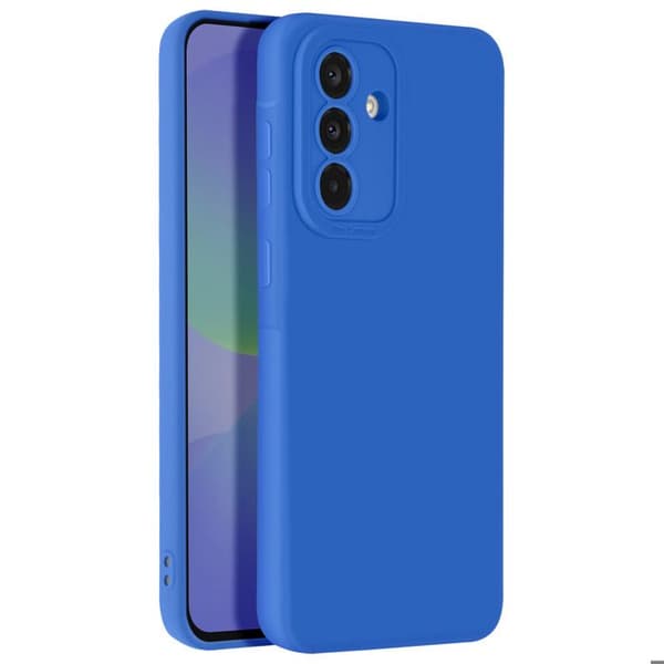Silicone Cover til Galaxy A56 med Forstærkning til Kamera Blå Blå