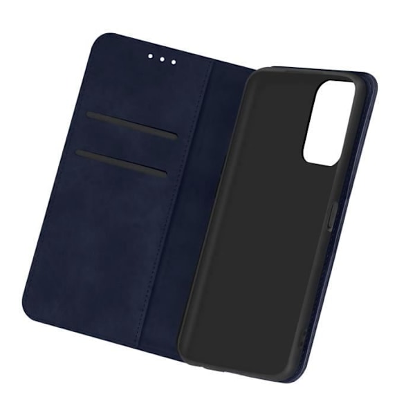 Étui Oppo A16 och A16s - AVIZAR - Folio Plånbok - Videostöd Funktion - Mörkblå Midnattsblå