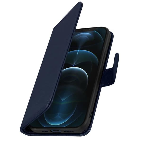 Fodral - AVIZAR - iPhone 12 Pro Max - Skydd - Kortfack - Video Stöd - Blå Blå