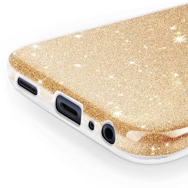 Strasskuoret for Samsung Galaxy A15 Ultra ohut kulta Gul