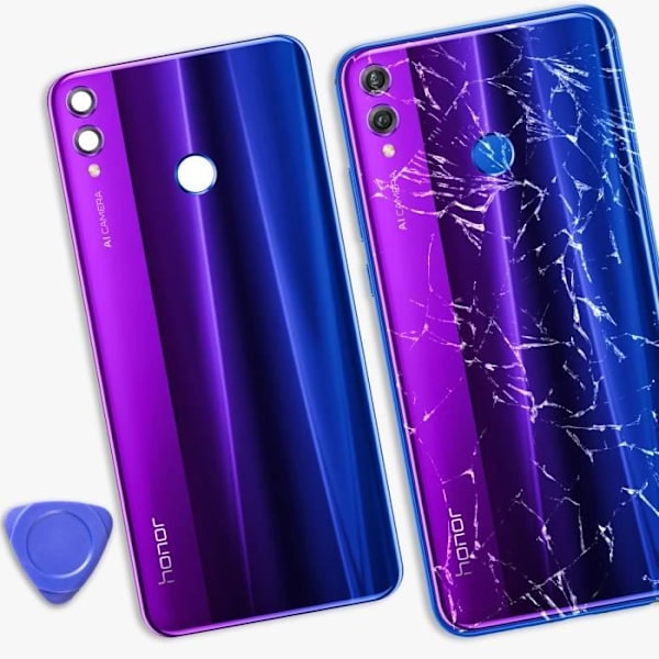 Takalasin vaihto - AVIZAR - Honor 8X - Sininen Blå