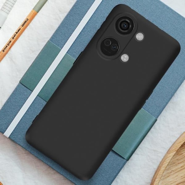 Coque - AVIZAR - OnePlus Nord 3 5G - Blød - Sort - Mat overflade, der modstår aftryk Svart