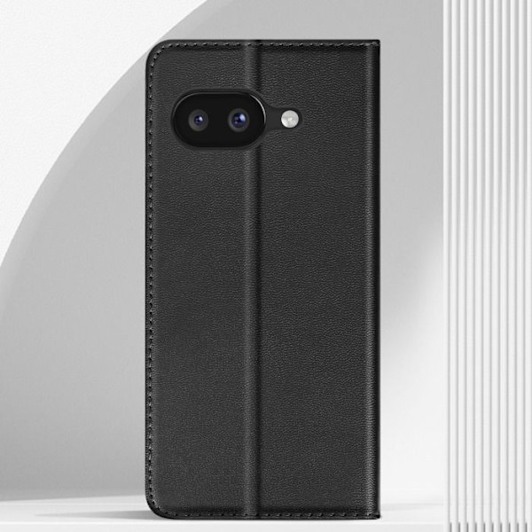 Fodral för Google Pixel 9a Magnetisk Portfölj Klipp Stöd Svart Svart
