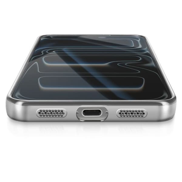 MagSafe-fodral - AVIZAR - iPhone 17 Pro Max - Kromad Silver - Elegant Skydd - Transparent Design Grå