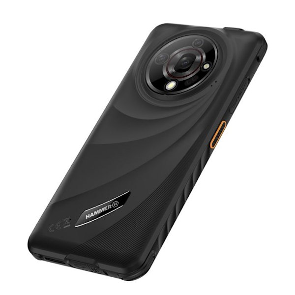 Smartphone uknuselig Android 14 Skærm 6,56'' Batteri 6050mAh Hammer Sort