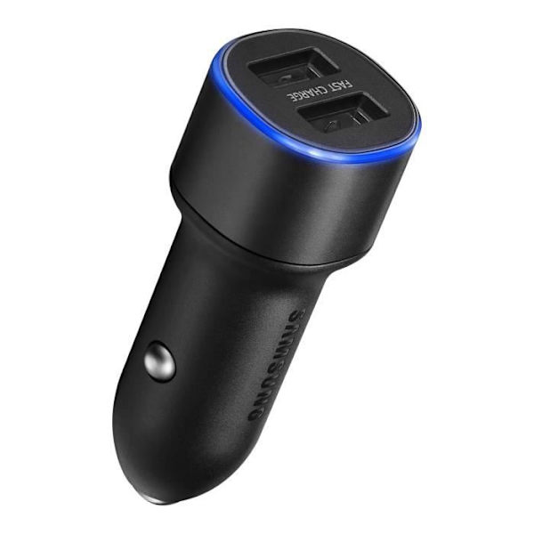 Auton Laturi - Samsung - Universaali - 2 USB-porttia - 2A - Musta Svart