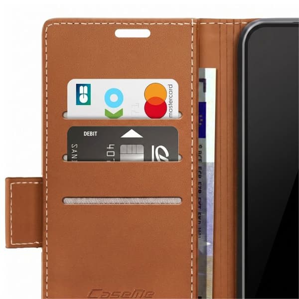 Etui til Google Pixel 10a Anti-RFID med støtte CaseMe Brun brun