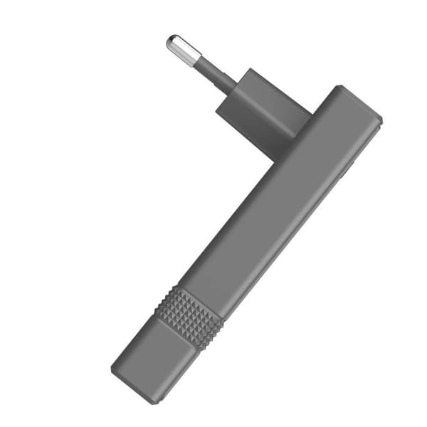 Strømforsyning - FORCE POWER - L Shape Serie - 65W PD - 2x USB-C - GaN - Grå Grå