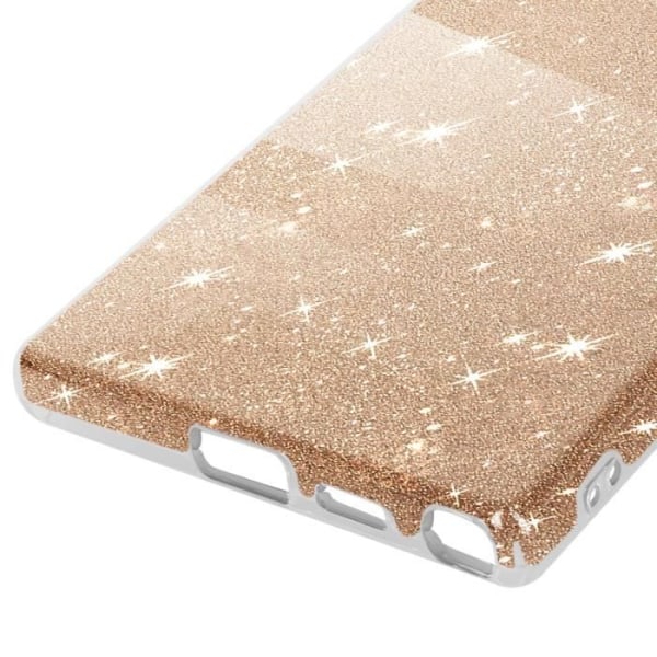 Taske til Samsung S24 Ultra Glitter Silikone Semi-rigid Fine Gold Gul