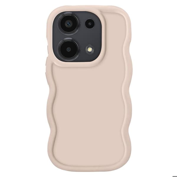Coque - Xiaomi - Redmi Note 13 Pro / Poco M6 Pro - Silikone Antichok - Beige - Moderne Design Beige
