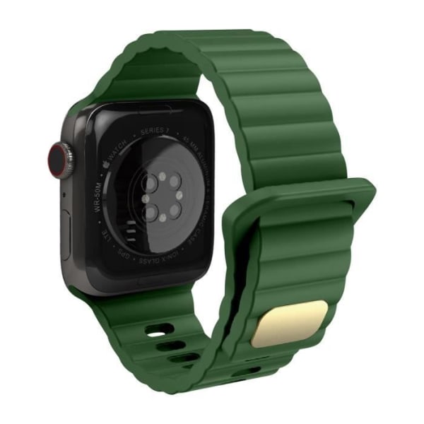 Rem för Apple Watch 41 mm / 40 mm / 38 mm flexibel och mjuk silikon mörkgrön